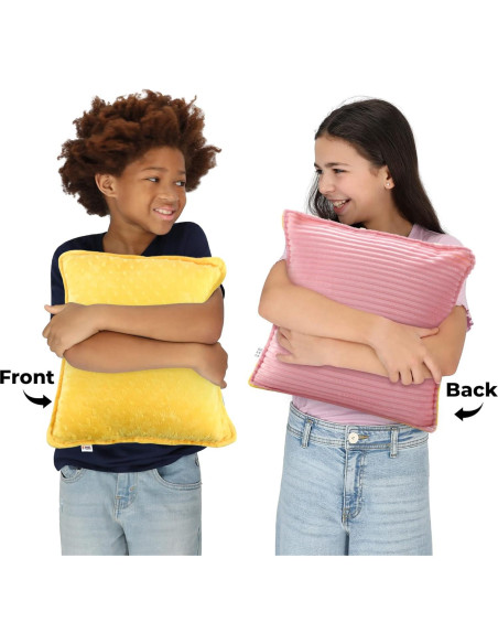 Almohada Vibrante Sensorial Suministros Especiales 30.48 cm Rosa/Amarillo