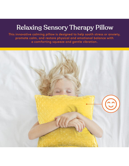 Almohada Vibrante Sensorial Suministros Especiales 30.48 cm Rosa/Amarillo