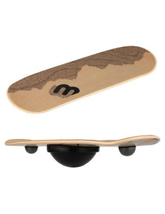 Tabla de Equilibrio Antifatiga Whirly Board 71x25cm Madera Arce