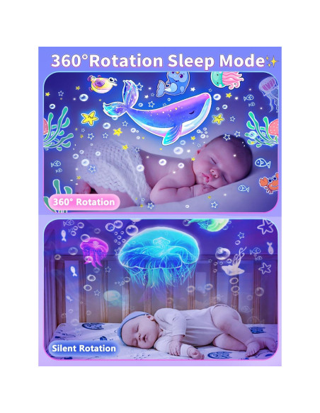 Proyector de Estrellas Luz Nocturna ET-HTXG 360 21 Películas