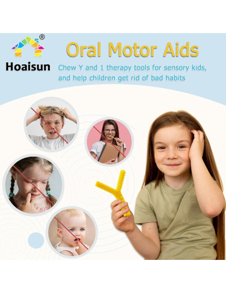 Juguetes Masticables Sensoriales para Niños Autistas - 4 Tubos de Silicona