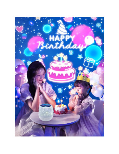 Proyector de Estrellas Luz Nocturna ET-HTXG 360 21 Películas