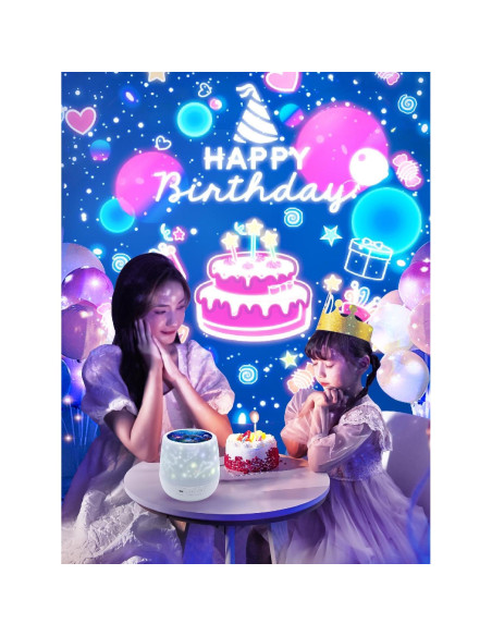 Proyector de Estrellas Luz Nocturna ET-HTXG 360 21 Películas