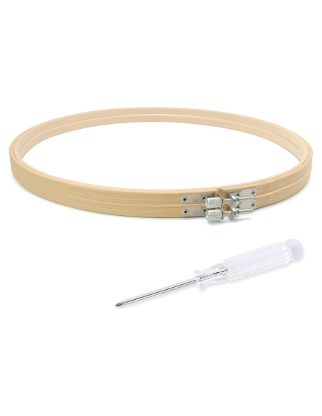 Aros de Bordado de Madera Biaungdo 30 cm - 2 Piezas
