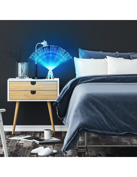 Lámpara de Fibra Óptica LED Tuanse 2 Piezas 34 cm Control Remoto