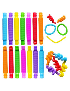 Paquete de 14 Tuberías Pop Antiestrés Rifang - Juguetes Sensoriales