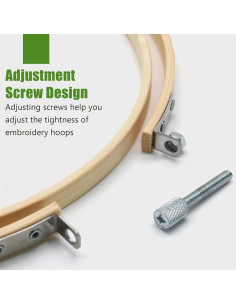 Aros de Bordado de Madera Biaungdo 30 cm - 2 Piezas 2