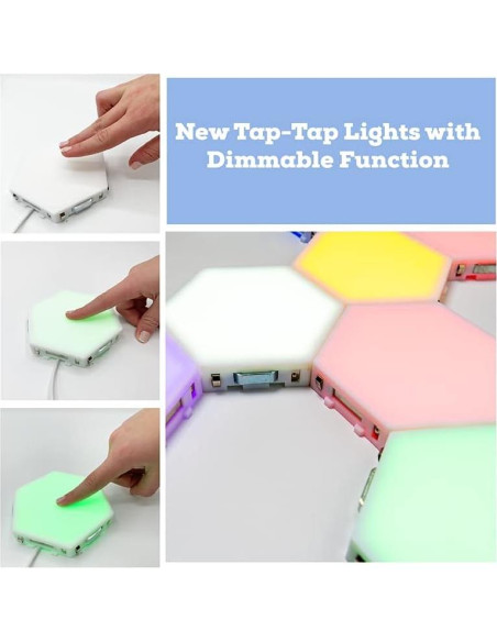 Luces Sensitivas Táctiles LED Brillante Autismo - 6 Piezas