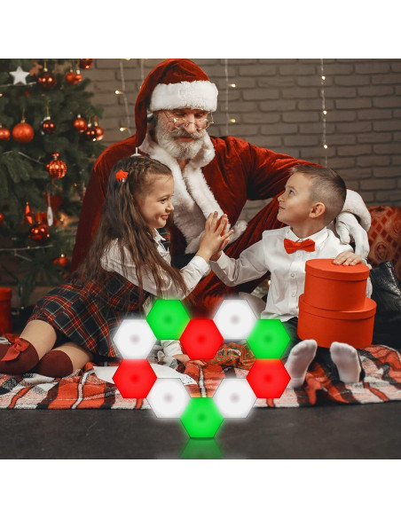 Luces LED Hexagonales Vcwtty con Control Remoto - 6 Pack RGB