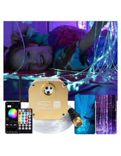 AKEPO Luz Sensorial de Fibra Óptica 16W RGBW Control App 3m