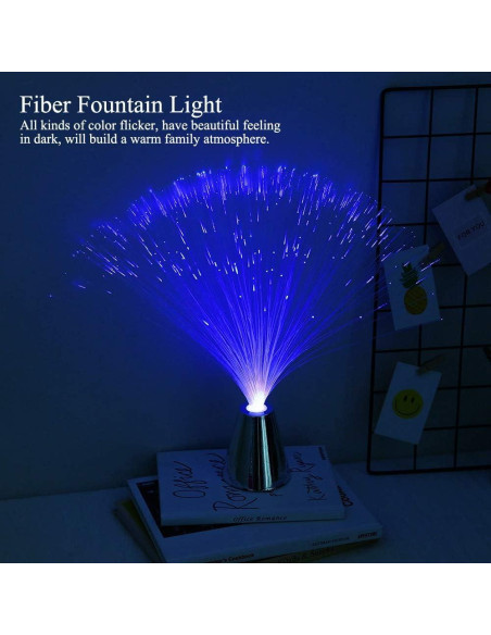 Lámpara de fibra óptica LED Joyzannu, multicolor, decorativa