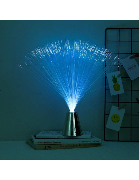 Lámpara de fibra óptica LED Joyzannu, multicolor, decorativa