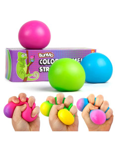 Bolas de Estrés BunMo 3pk - Juguetes Fidget Suaves para Niños