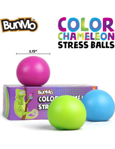 Bolas de Estrés BunMo 3pk - Juguetes Fidget Suaves para Niños 2