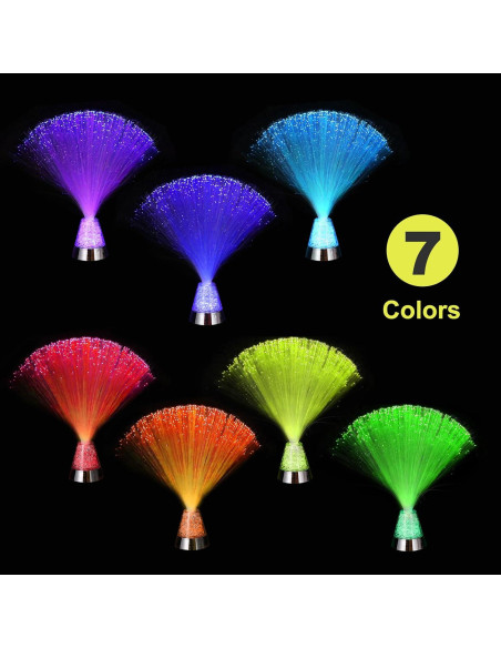 Lámpara de Fibra Óptica MECCANIXITY LED 31.5cm 2 Pcs