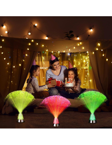 Lámpara de Fibra Óptica MECCANIXITY LED 31.5cm 2 Pcs