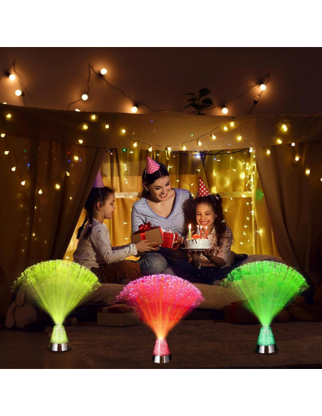 Lámpara de Fibra Óptica MECCANIXITY LED 31.5cm 2 Pcs