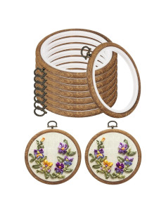 Aros de Bordado PATIKIL 12.7cm - 10 Piezas Decorativos