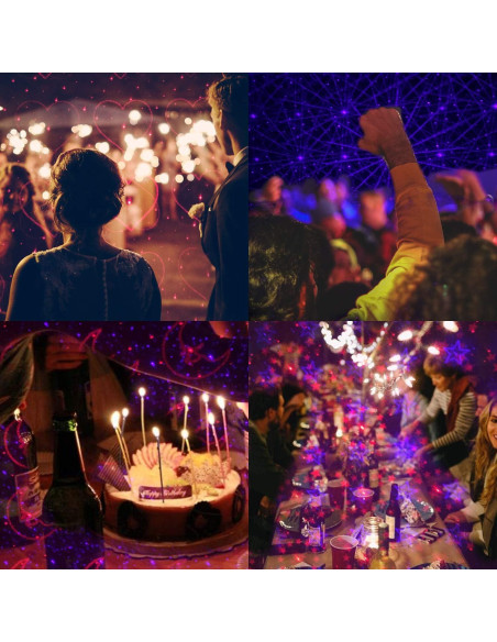 Proyector Luz Nocturna Aevdor Estrella 9 Modos 24 Efectos