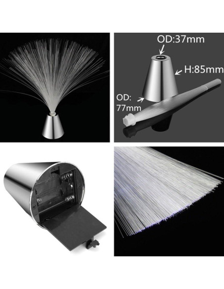 Lámpara de Fibra Óptica Tookie LED Multicolor 34 cm