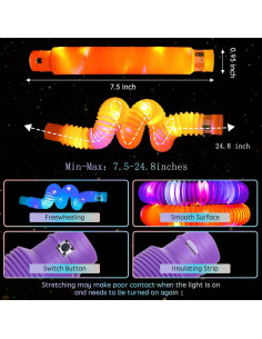 Paquete de 36 Varitas Brillantes LED SUNPROUND para Fiestas 2