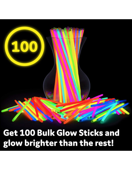 Palitos de Luz Brillantes PartySticks 100 Piezas 20.32 cm