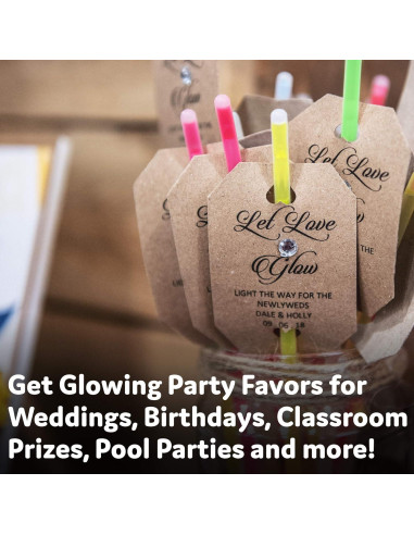 Palitos de Luz Brillantes PartySticks 100 Piezas 20.32 cm