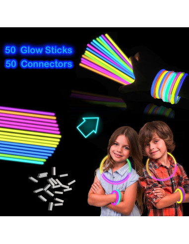 Varitas Brillantes de Halloween Liangyu 50 Piezas 21.6 cm