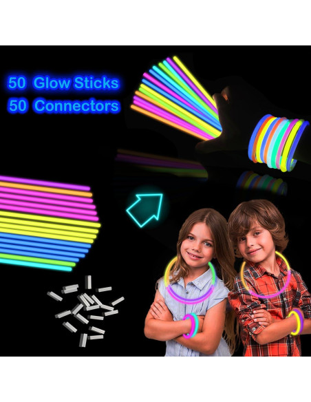 Varitas Brillantes de Halloween Liangyu 50 Piezas 21.6 cm