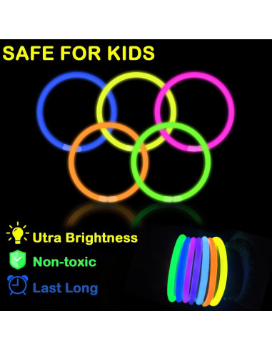 Varitas Brillantes de Halloween Liangyu 50 Piezas 21.6 cm