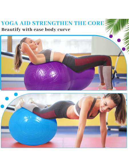 Pelotas de Cacahuate Threan 90 cm para Ejercicio y Yoga