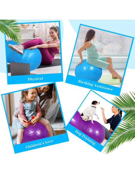 Pelotas de Cacahuate Threan 90 cm para Ejercicio y Yoga