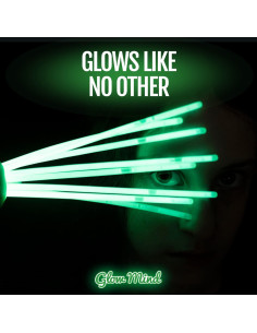 100 Palos de Luz Brillantes Glow Mind 20.32 cm para Fiestas 2