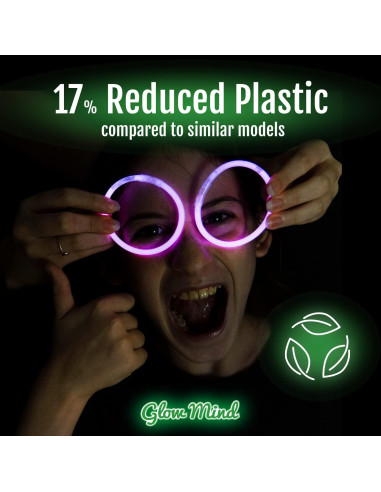 100 Palos de Luz Brillantes Glow Mind 20.32 cm para Fiestas