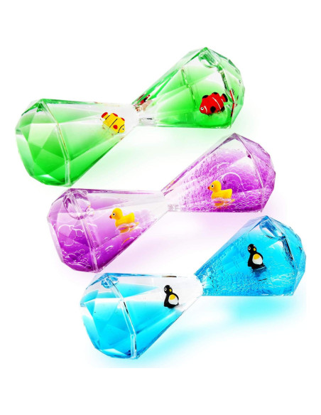 Temporizador Líquido Antiestrés YUE Motion 11x5cm con Juguete