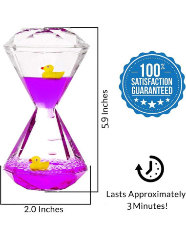 Temporizador Líquido Antiestrés YUE Motion 11x5cm con Juguete