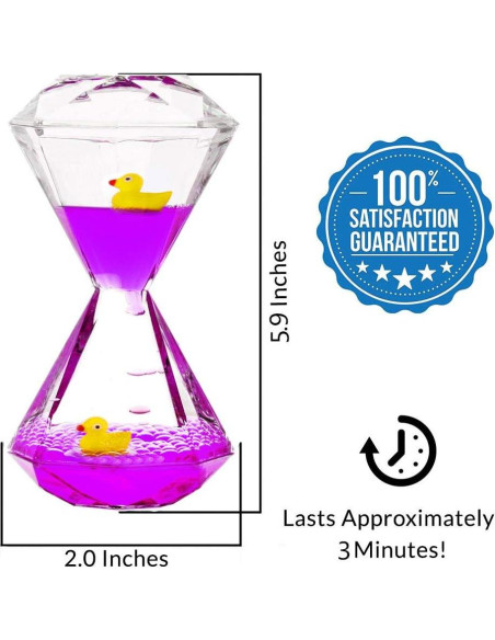 Temporizador Líquido Antiestrés YUE Motion 11x5cm con Juguete