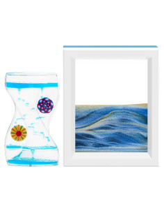 Coitak Set de Juguetes de Escritorio: Temporizador y Arena en Movimiento