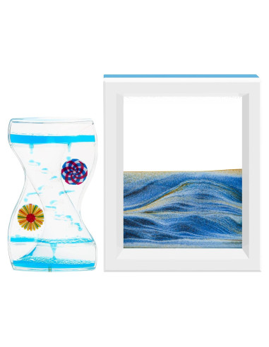 Coitak Set de Juguetes de Escritorio: Temporizador y Arena en Movimiento