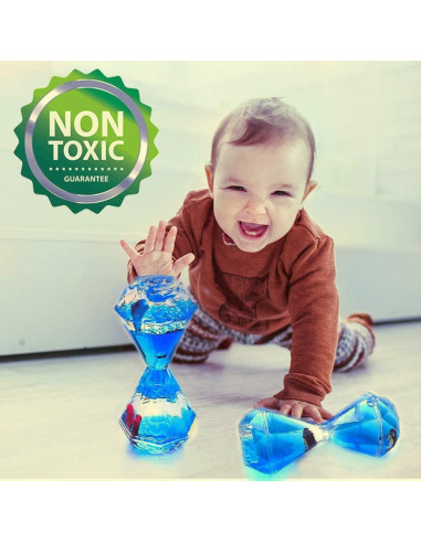 Temporizador Líquido Antiestrés YUE Motion 11x5cm con Juguete
