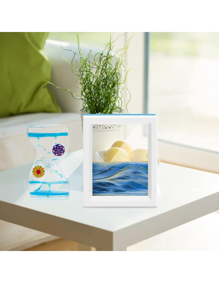 Coitak Set de Juguetes de Escritorio: Temporizador y Arena en Movimiento