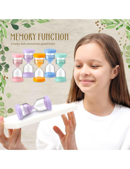 Temporizadores de Arena Kanayu 5 Piezas 3-30 Minutos