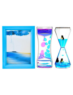 Temporizador de Líquido en Movimiento FKYTION - 3 Piezas Pingüino