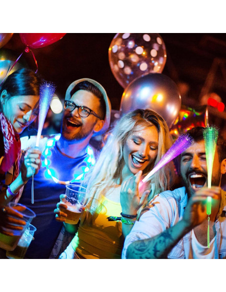 72 Varitas de Fibra Óptica LED VAIPI para Fiestas y Bodas