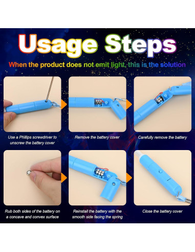 72 Varitas de Fibra Óptica LED VAIPI para Fiestas y Bodas