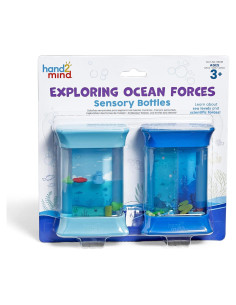 Botellas Sensoriales Oceánicas Hand2Mind - Juguetes Educativos 3-5 Años