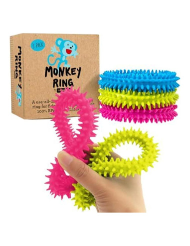 Anillos Sensoriales Espinosos IMPRESA - Paquete de 3 - 5.08 cm Interior