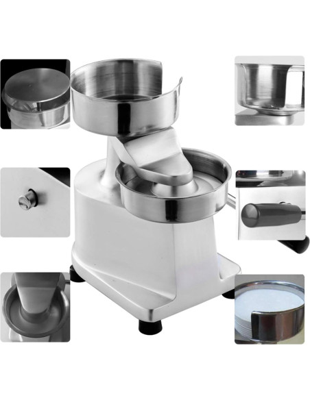 Prensador de Hamburguesas ZICA 150mm Acero Inoxidable