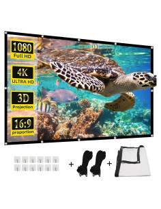 Pantalla de proyector HUANYINGBJB 120" HD Plegable Doble Cara