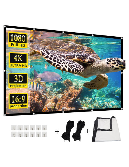 Pantalla de proyector HUANYINGBJB 120" HD Plegable Doble Cara